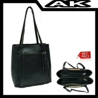 Tas Tote Bag Wanita Totebag resleting monohara perempuan Kulit PU Terbaru Totebag Kuliah Aesthetic