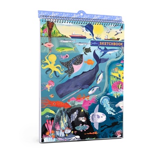 eeBoo Under the Sea Sketchbook สมุดสเก็ตซ์ภาพลายใต้ท้องทะเล