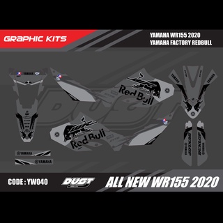 สติ๊กเกอร์วิบาก YAMAHA WR155R 2020 ทั้งคัน Graphic kit สติ๊กเกอร์เคลือบเงา สุดคุ้ม