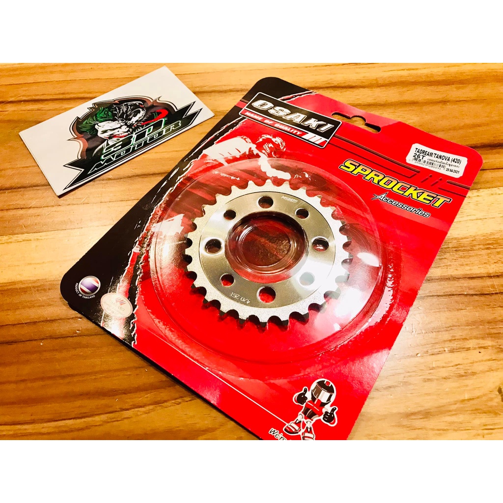 OSAKI สเตอร์กลึง DREAM NOVA 26 ฟัน 420 สเตอร์หลัง เลส W100 เก่า W110S DASH TENA LS BEAT SONIC สเตอร์เลส OSAKI แท้ ราคา ถูกที่สุด ดีลบีเคเค รูปภาพหลัก