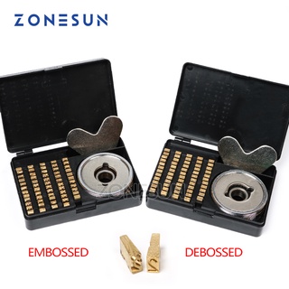 Zonesun fr900 fr770 ชุดตัวอักษรปั๊มความร้อน ตัวเลขทองเหลือง อุปกรณ์เสริม สําหรับเครื่องเข้ารหัสวันที่