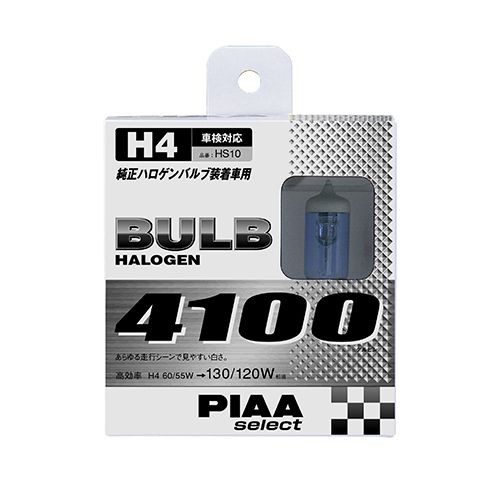 PIAA HS10 เลือกวาล์วฮาโลเจน H4 4100K