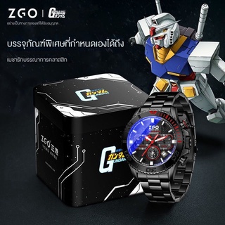 นาฟิกาZgox ZGOx Gundam นาฬิกาข้อมือควอตซ์แฟชั่น กันน้ํา สําหรับบุรุษ นักเรียนมัธยมต้น