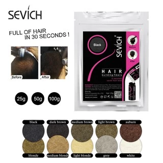 SEVICH ผงคอนซีลเลอร์ บำรุงผม แบบถุงเติม สำหรับเพิ่มเส้นผม ขนาด 100 กรัม