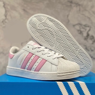 รองเท้า adidas Superstar Light Pink Gold Metallic ⚠️🌵 สินค้าพร้อมกล่อง รองเท้าสีขาว