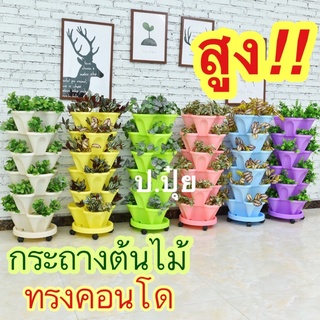 กระถางต้นไม้ ทรงคอนโด ประหยัดพื้นที่!!