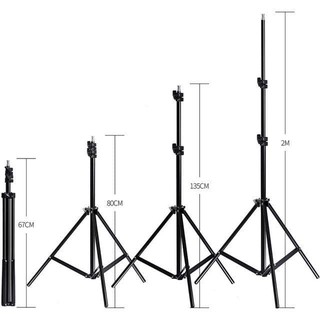 ขาตั้ง ขาตั้งไฟ ขาตั้งกล้อง ขาตั้งไฟไลฟ์สด ขาตั้งอุปกรณ์เสริม เบา ทนทาน ปรับความสูงได้ถึง 2.1 เมตร ขาตั้งปรับสูงต่ำได้