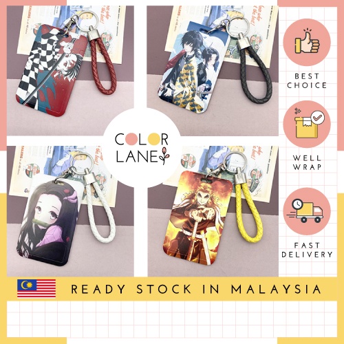 Demon Slayer Kimetsu no Yaiba Card Holder Student ID Card Case Office Access Card Holder 灭之卡套