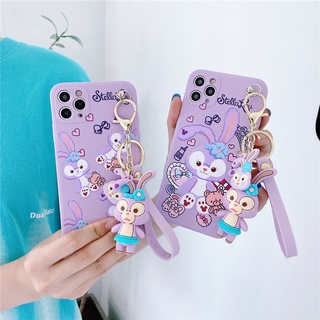 Samsung Galaxy A20 A30 A30S A50S A50 M10S A21S A31 A51 M40S A71 Casing Soft Silicone Phone Cases Cartoon Disney Creative Stereo Cute Stella Rabbit Phone Holder Stand Lanyard Mirror Cover