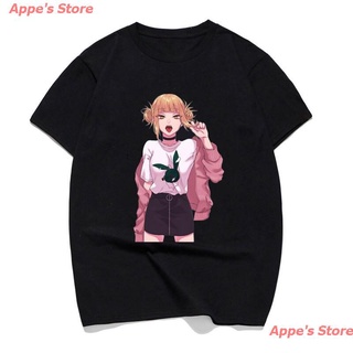 Appes Store cartoon เสื้อยืดผ้าฝ้ายพิมพ์ลายการ์ตูน Boku No Hero Himiko My Hero Academia แฟชั่นผู้ชาย เสื้อยืดพิมพ์ลาย