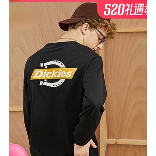 ใหม่ เสื้อยืด แขนยาว พิมพ์ลาย Dickies สําหรับผู้ชาย