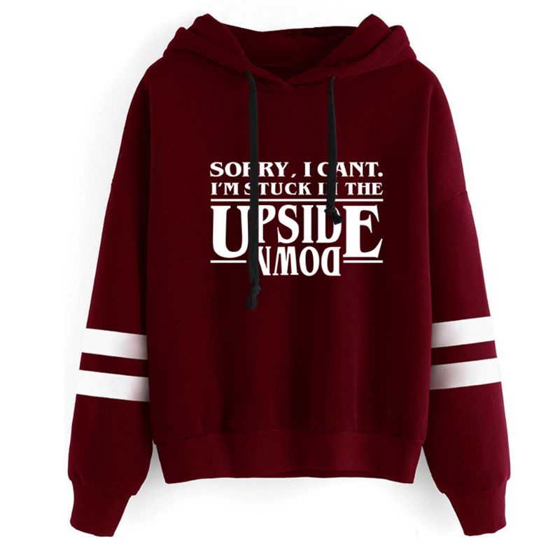 เสื้อกันหนาว มีฮู้ด แบบสวมหัว ลาย Mojito Stranger Show Friends Don't Lie Upside Down #4