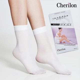 พร้อมส่ง ถูกสุด ถุงเท้าพยาบาล สีขาว cherilon เชอรีล่อน ครึ่งโหล(6คู่) -ยกโหล(12คู่)