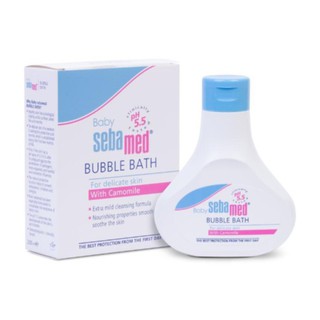 Sebamed baby bubble bath 200ml 1 ขวด ซีบาเมด สบู่เหลวอาบน้ำ สำหรับผิวแพ้ง่าย