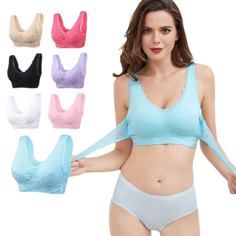 Push Up Lace Genie Bra ใหม่ล่าสุด Sleep Bras สําหรับผู้หญิงสบายทุกวันไร้สายไม่มีรอยต่อกีฬา Bra พร้อม