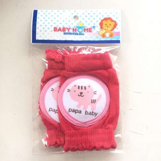 BABY HOME สนับเข่าผ้ายืด พื้นสี รุ่น BH-0178 (สีชมพู)