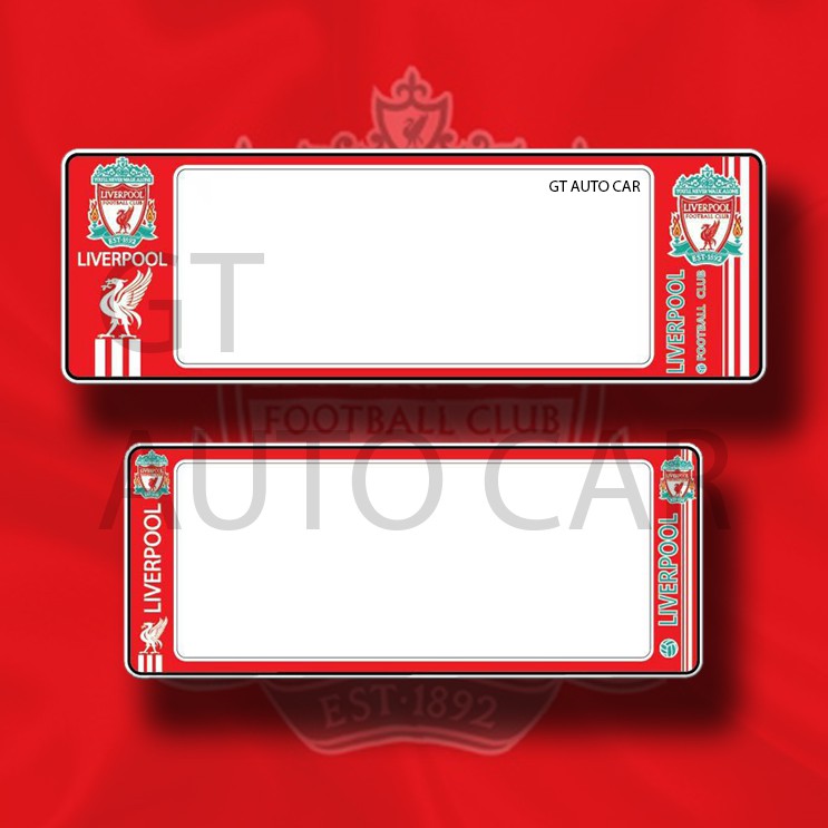 🔥LIVERPOOL🔥กรอบป้ายทะเบียนรถลาย LIVERPOOL กรอบทะเบียนกันน้ำลายฟุตบอล🔖ติดตั้งง่าย 🔖รับประกัน 1 ปี