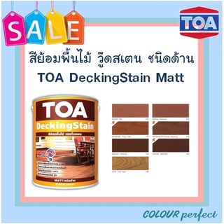 **ส่งทันที**TOA DeckingStain ย้อมพื้นไม้ เดคกิ้งสเตน ชนิดด้าน ( ขนาดแกลลอน)