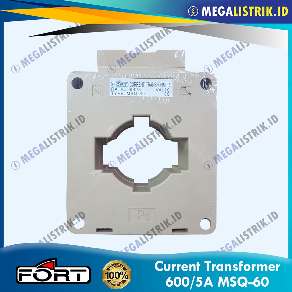 FORT CURRENT TRANSFORMER 600/5A MSQ-60 / CT PANEL METER 600 CAMPERE / 600A MSQ60