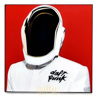 Daft Punk #6 ดาฟท์ พังค์ DJ ดีเจ เพลง อิเล็กทรอนิคส์ EDM รูปภาพ​ติดผนัง pop art กรอบรูป แต่งบ้าน ของขวัญ รูปภาพ