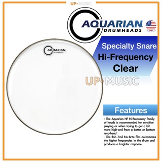 🥁หนังกลอง Hi-Frequency Clear by Aquarian USA💯