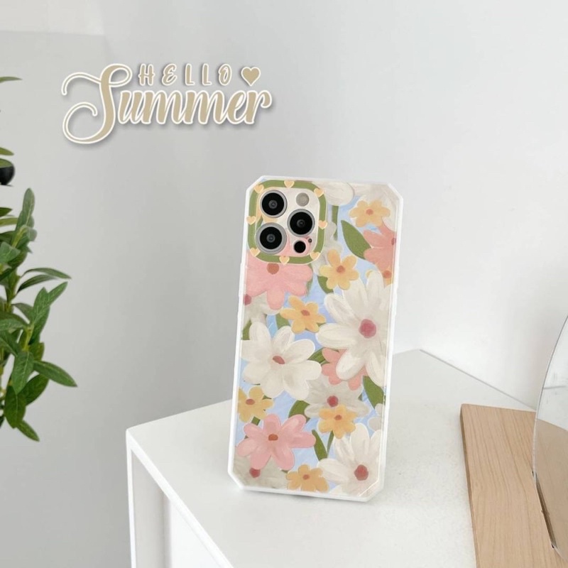💐 เคส​ F108 ดอกไม้ขอบกล้องเขียว 💐