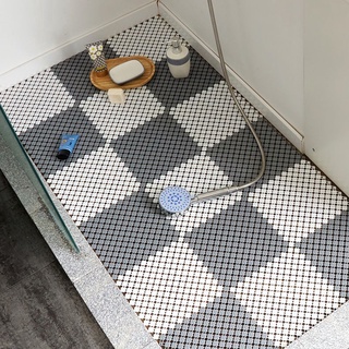 Bathroom Mat Anti-slip 23X23cm Bath Floor Mat Waterproof Flexible Bedroom Toilet Anti-fall Mat