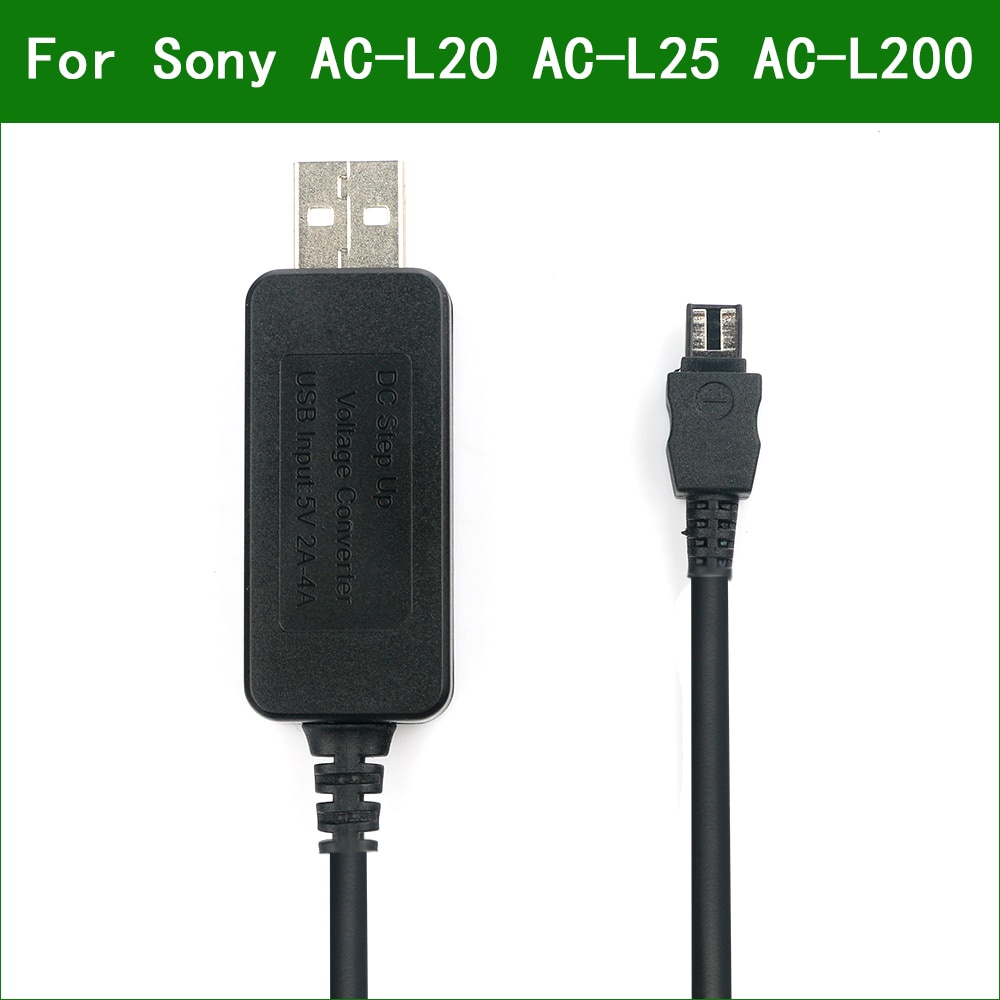 5V USB AC-L20 AC-L25 AC-L200 Power Adapter Charger สําหรับ Sony HDR-CX180 HDR-CX190 HDR-CX200 HDR-CX