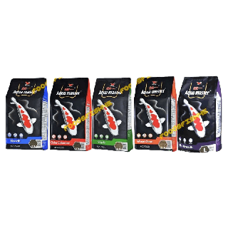 โปรโมชั่น : 1Kg. Aqua Master อความาสเตอร์ อาหารปลาคาร์ฟเกรดพรีเมี่ยม ขนาดถุง 1 กก. มีทั้งหมด 5 สูตร