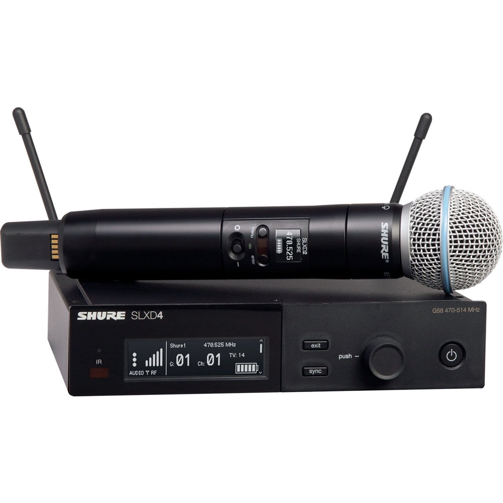 Shure SLXD24A/B58 + SM58CAP ไมโครโฟนไร้สาย