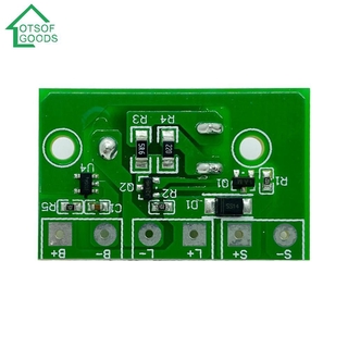LOTSOFGOODS ตัวควบคุมโคมไฟพลังงานแสงอาทิตย์ แผงวงจรควบคุม โคมไฟพลังงานแสงอาทิตย์ 3.7V พร้อมสวิตช์
