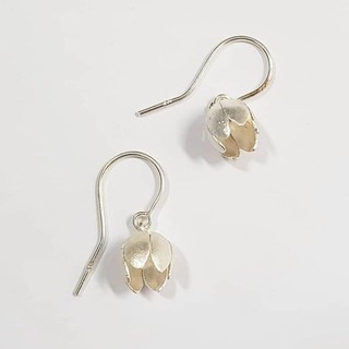 Gardenia silver earrings ต่างหูดอกไม้ ต่างหูเงินแท้