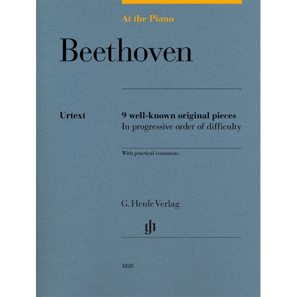 BEETHOVEN At the Piano - 9 well-known original pieces (HN1820)