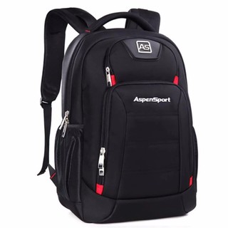 Aspensport กระเป๋าเป้ สะพายหลังLaptop 16 นิ้ว รุ่น AS-B22 (Black red)