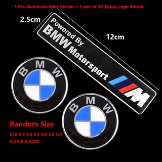 * สต็อกพร้อม *สติกเกอร์รถ BMW Motorsport ดัดแปลง 3D อลูมิเนียมอัลลอยด์