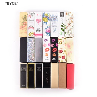 Byce 10 ชิ้น หลอดลิปบาล์มเปล่า กล่องบรรจุภัณฑ์ กล่องลิปสติก กล่องกระดาษ DIY