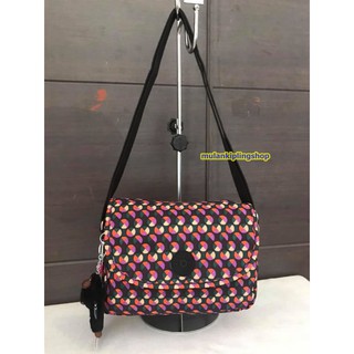 ส่งฟรีEMS Kipling CAYLEEN Small Shoulder Bag - Party Dot Print