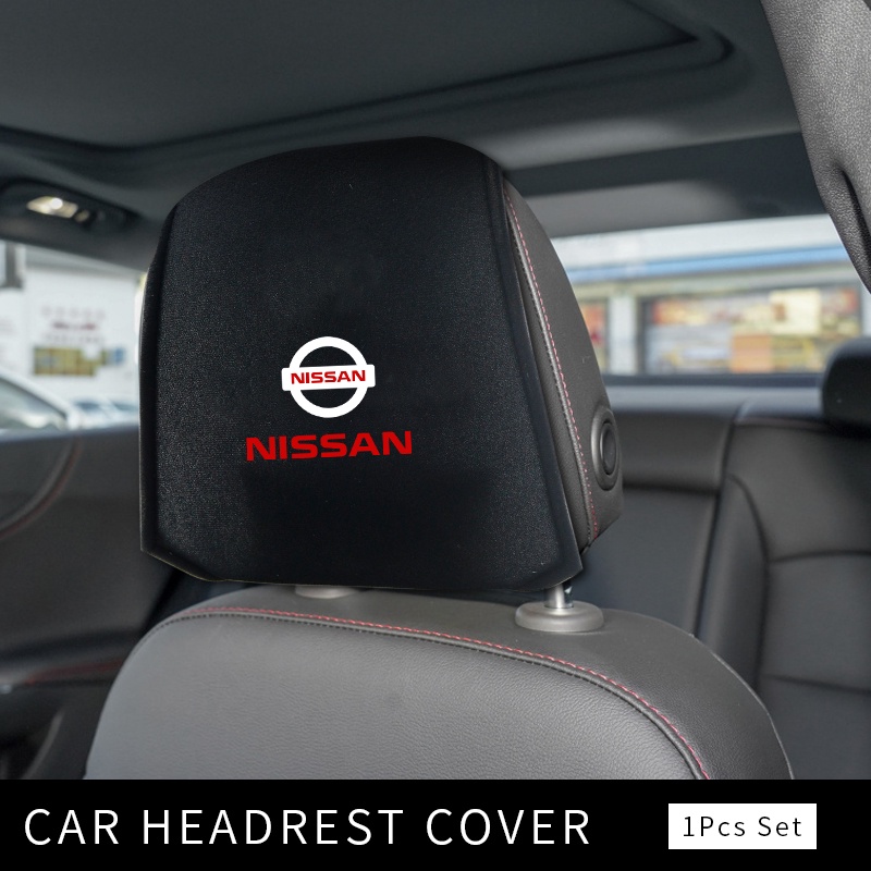 1pcs สีดํารถ Headrest คุณภาพสูงรถคอหมอนป้องกันสําหรับ Nissan Tiida Teana Skyline Juke X-trail Almera