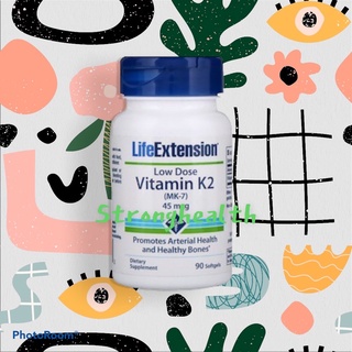 Life Extension, Low Dose Vitamin K2 (MK-7), 45 mcg, 90 Softgels