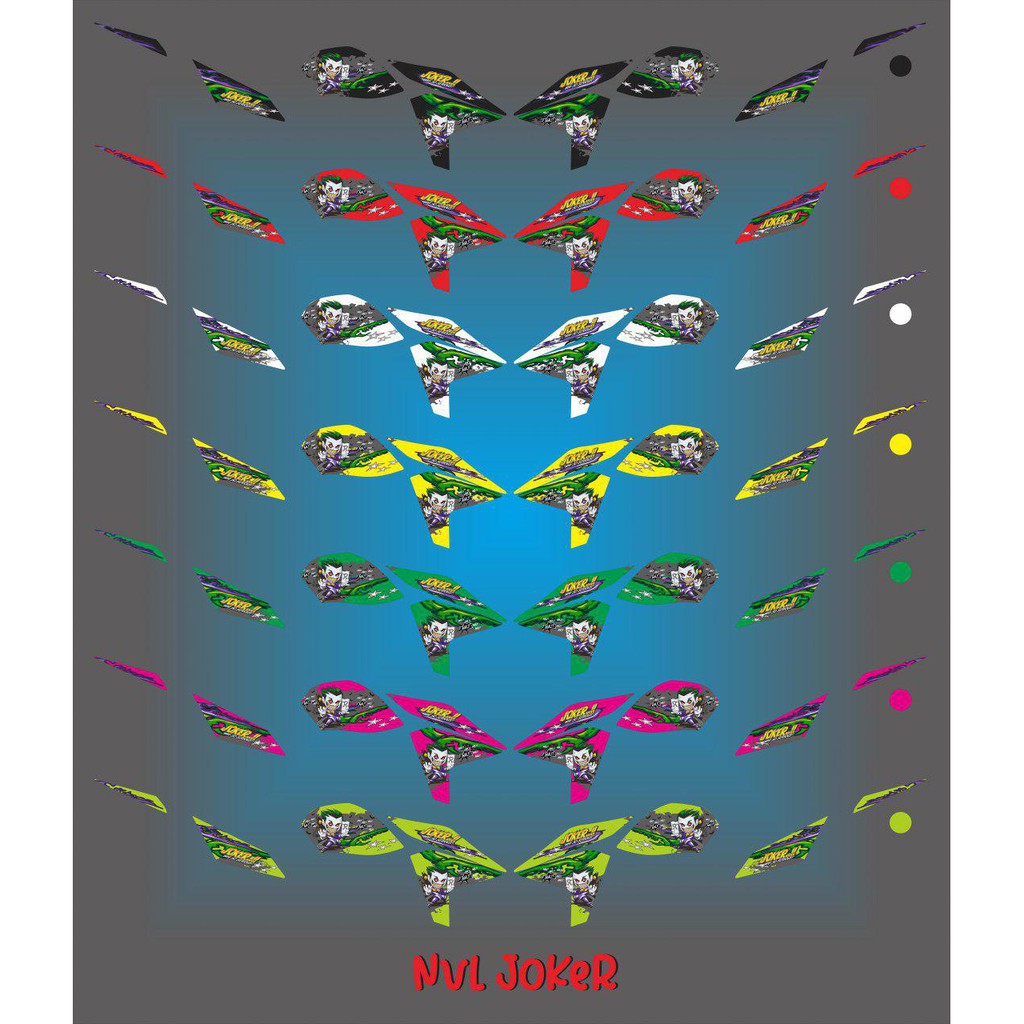 สติ๊กเกอร์ Vixion Lightning joker Striping ใหม่