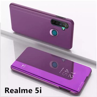 Case Realme 5i / Realme 5s / Realme 5 เคสเรียวมี5i เคส Realme5i เคสเปิดปิดเงา เคสฝาเงา เคสฝาเปิดปิดเงา สมาร์ทเคส เคสตั้ง