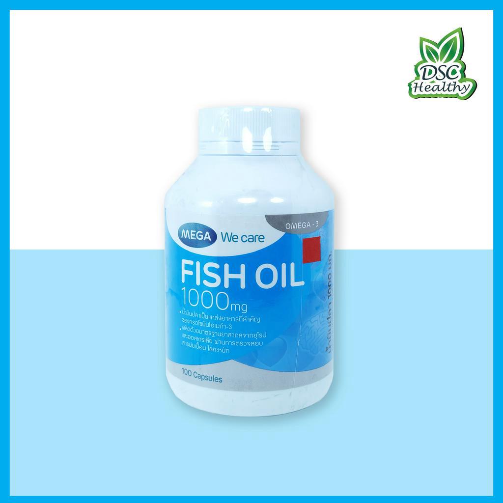 ซื้อ MEGA Fish Oil เมก้า ฟิชออย น้ำมันปลา ขนาด 1000 mg. 100 capsules. exp 02/03/2026