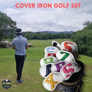 ปลอกครอบหัวไม้กอล์ฟชุดเหล็ก cover iron golf 10 pcs./pack #4-X