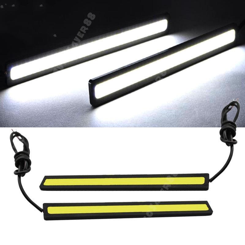 หลอดไฟตัดหมอก cob led 12 v สีขาวสว่างกันน้ําสําหรับรถยนต์ 1 ชิ้น