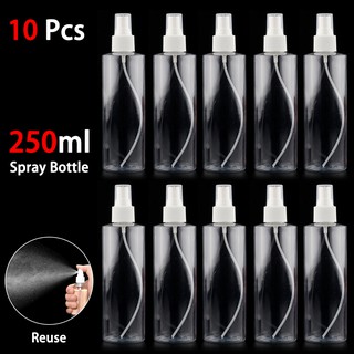 10PCS 30ml/250ml Travel เครื่องฉีดน้ำน้ำหอมพลาสติกใสขวดสเปรย์เปล่านำมาใช้ใหม่