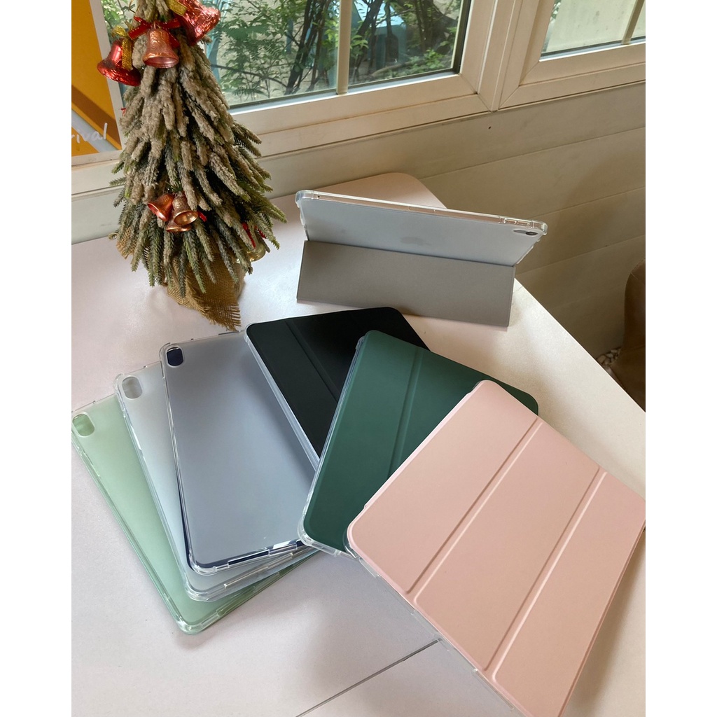 เคสไอแพด gen9 gen8 gen710.2 ไอแพด Air4 10.9 2020 ไอแพด pro11 2020/2021พร้อมช่องเสียบปากกาฝาหลังใสTM