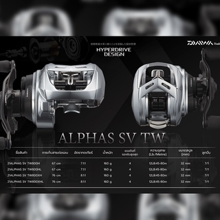 รอกหยดน้ำ DAIWA  ALPHAS SV TW