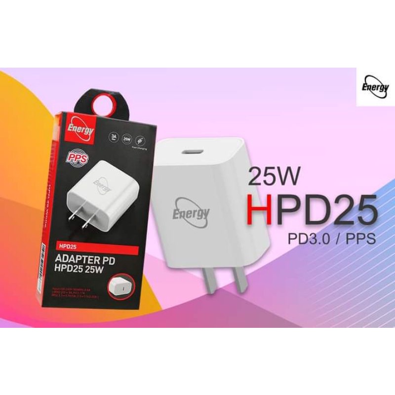 หัวชาร์จเร็วแบรนด์Energy ใช้ต่อสายชาร์จได้ทุกรุ่น