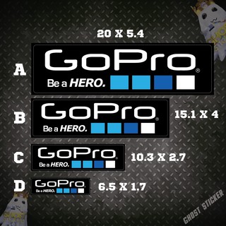 สติกเกอร์โลโก้ GoPro โกโปร 4 ขนาด