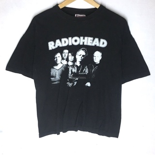 ผ้าฝ้ายคอกลมเสื้อยืด พิมพ์ลายวง Radiohead Big Image สไตล์วินเทจ ยุค 90Sfrom S-4XL